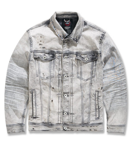 JORDAN CRAIG DESPERADO DENIM TRUCKER JACKET (BONE WHITE)