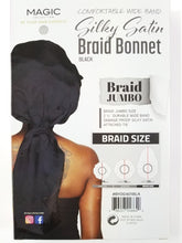 Load image into Gallery viewer, MAGIC COLLECTION SILKY SATIN BRAID BONNET