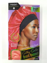 Load image into Gallery viewer, MAGIC COLLECTION SILKY SATIN BRAID BONNET
