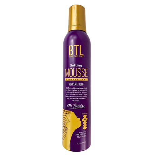 BTL Professional Supreme Hold Setting Mousse 12 OZ(PURPLE)