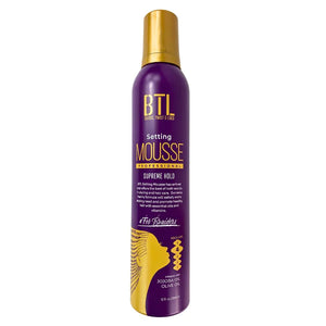 BTL Professional Supreme Hold Setting Mousse 12 OZ(PURPLE)