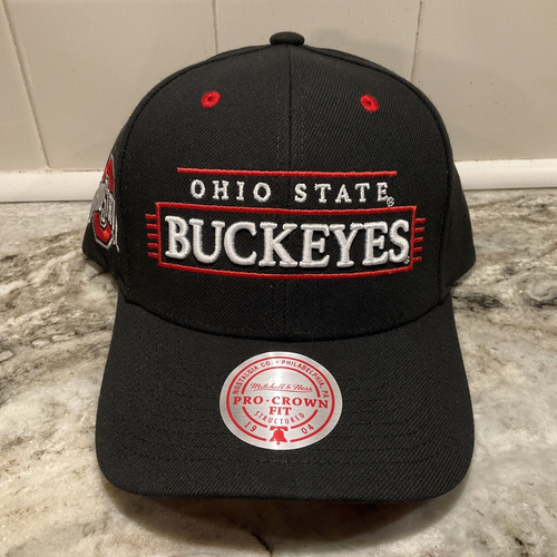 MITCHELL AND NESS OHIO STATE BUCKEYES PRO CROWN FIT SNAPBACK