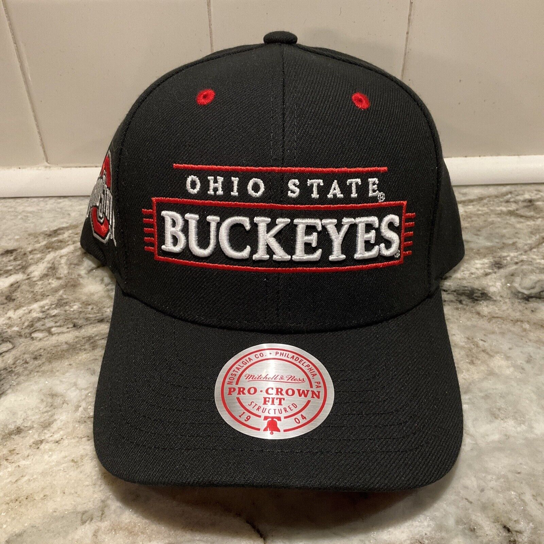 MITCHELL AND NESS OHIO STATE BUCKEYES PRO CROWN FIT SNAPBACK