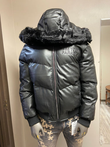 JORDAN CRAIG SYIP EMBOSSED PUFFER JACKET (BLACK)