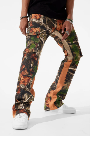 JORDAN CRAIG SEAN STACKED - CAMO CARGO DENIM (MAPLE)