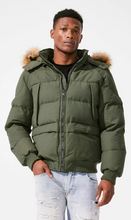 Load image into Gallery viewer, JORDAN CRAIG CROSS BAY BOMBER JACKET (ARMY GREEN)