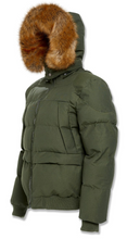 Load image into Gallery viewer, JORDAN CRAIG CROSS BAY BOMBER JACKET (ARMY GREEN)