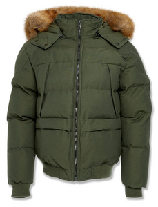 JORDAN CRAIG CROSS BAY BOMBER JACKET (ARMY GREEN)