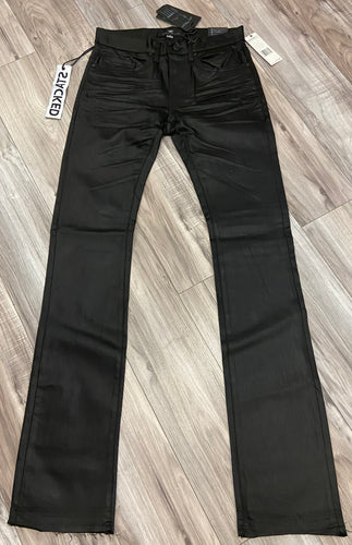 JORDAN CRAIG STACKED SMOOTH CRIMINAL DENIM JEANS JTF470 (JET BLACK)