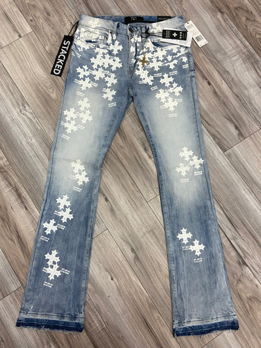 JORDAN CRAIG SYIP CROSS MARTIN STACKED JEANS (LIGHT BLUE)