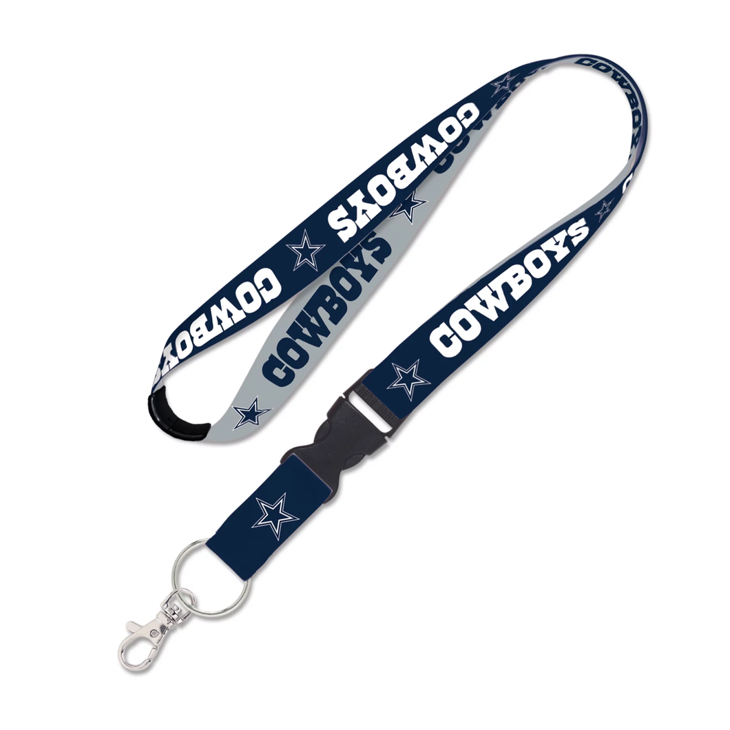 DALLAS COWBOYS BREAK AWAY WINCRAFT LANYARD w/ DETACHABLE BUCKLE