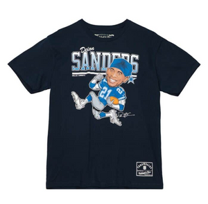 MITCHELL AND NESS DALLAS COWBOYS DEION SANDERS CARICATURE TEE
