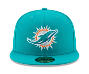 NEW ERA MIAMI DOLPHINS TEAL 59FIFTY FITTED