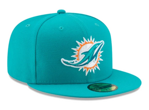 NEW ERA MIAMI DOLPHINS TEAL 59FIFTY FITTED