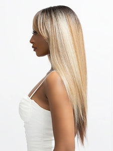 JANET COLLECTION MELT HD VEIL BANG 360 LACE 13X6 DOMI WIG