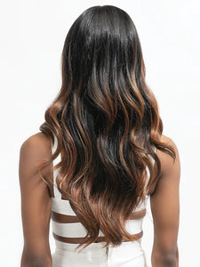 JANET COLLECTION MELT HD VEIL BANG 360 LACE 13X6 FUJU WIG