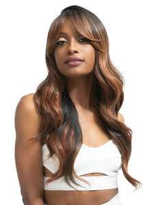 JANET COLLECTION MELT HD VEIL BANG 360 LACE 13X6 FUJU WIG