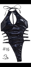 Load image into Gallery viewer, Dance WOMEN'S BLACK TEDDY BODYSUIT W/ STRAPPY SIDES
