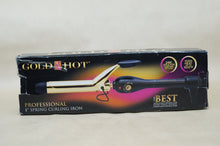 Load image into Gallery viewer, GOLD-N-HOT PROFESSIONAL CERAMIC SPRING CURLING IRON
