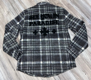 JORDAN CRAIG SYIP FLANNEL SHACKET (INDUSTRIAL BLACK)