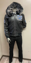 Load image into Gallery viewer, JORDAN CRAIG DETROIT BOMBER JACKET W/ HOOD (BLACK)