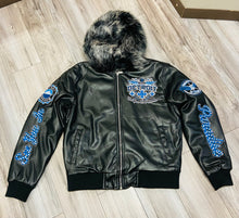 Load image into Gallery viewer, JORDAN CRAIG DETROIT BOMBER JACKET W/ HOOD (BLACK)