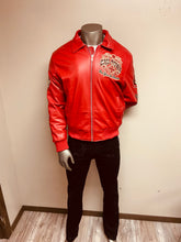 Load image into Gallery viewer, JORDAN CRAIG CHICAGO RHINESTONE BOMBER JACKET (RED)