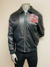 Load image into Gallery viewer, JORDAN CRAIG CHICAGO RHINESTONE BOMBER JACKET (BLACK)