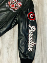Load image into Gallery viewer, JORDAN CRAIG CHICAGO RHINESTONE BOMBER JACKET (BLACK)
