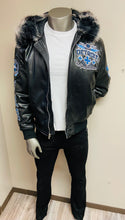 Load image into Gallery viewer, JORDAN CRAIG DETROIT BOMBER JACKET W/ HOOD (BLACK)