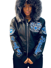 Load image into Gallery viewer, JORDAN CRAIG DETROIT BOMBER JACKET W/ HOOD (BLACK)