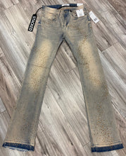 Load image into Gallery viewer, JORDAN CRAIG LIQUID CRYSTAL- RHINESTONE STACKED JEANS JTF2316 (CREAM WASH)