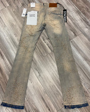 Load image into Gallery viewer, JORDAN CRAIG LIQUID CRYSTAL- RHINESTONE STACKED JEANS JTF2316 (CREAM WASH)