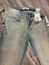Load image into Gallery viewer, JORDAN CRAIG LIQUID CRYSTAL- RHINESTONE STACKED JEANS JTF2316 (ICE ANTIQUE)