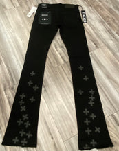 Load image into Gallery viewer, JORDAN CRAIG SYIP CROSS STACKED JEANS JTFP2318 (BLACK)