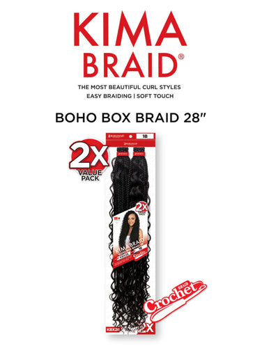 HARLEM 125 KIMA BRAID BOHO BOX BRAID 28