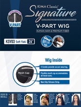 Load image into Gallery viewer, HARLEM 125 KIMA SIGNATURE V-PART WIG SOFT YAKI 26&quot;(KSV03)