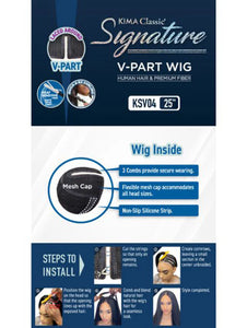 HARLEM 125 KIMA SIGNATURE V-PART WIG "25"(KSV04)