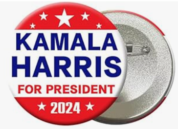 KAMALA HARRIS FOR PRESIDENT 2024 BUTTON/PIN