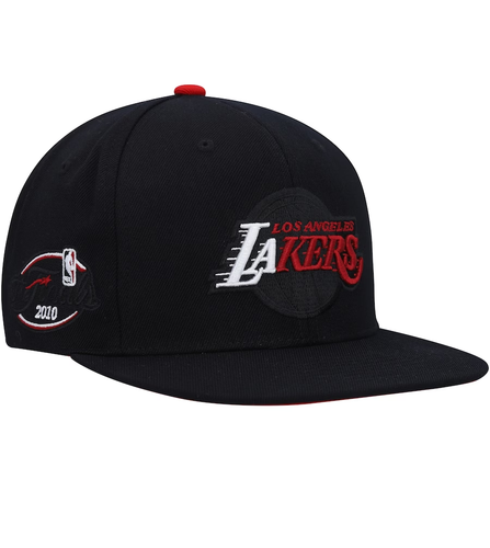 MITCHELL & NESS LOS ANGELES LAKERS BLACK BORN & BRED SNAPBACK