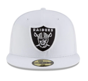 NEW ERA LAS VEGAS RAIDERS WHITE 59FIFTY FITTED