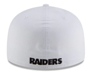 NEW ERA LAS VEGAS RAIDERS WHITE 59FIFTY FITTED