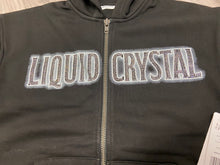 Load image into Gallery viewer, JORDAN CRAIG LIQUID CRYSTAL BLACK ZIPDOWN HOODIE