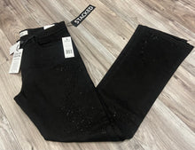 Load image into Gallery viewer, LIQUID CRYSTAL- RHINESTONE STACKED JEANS JTF2316A (JET BLACK)