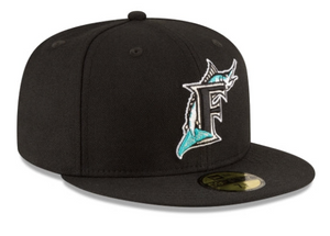 NEW ERA FLORIDA MARLINS WORLD SERIES BLACK WOOL 59FIFTY FITTED
