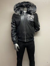 Load image into Gallery viewer, JORDAN CRAIG BROOKLYN BOMBER JACKET W/ HOOD (BLACK)