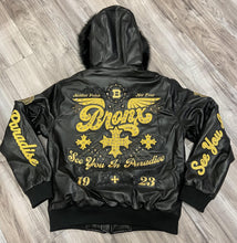 Load image into Gallery viewer, JORDAN CRAIG BRONX BOMBER JACKET W/ HOOD (BLACK)