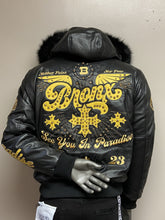 Load image into Gallery viewer, JORDAN CRAIG BRONX BOMBER JACKET W/ HOOD (BLACK)