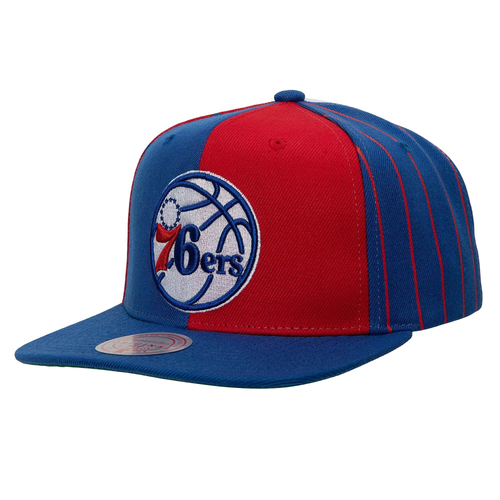 MITCHELL AND NESS PHILADELPHIA 76ERS PINSTRIPE SNAPBACK
