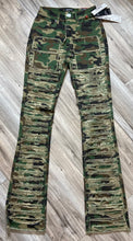 Load image into Gallery viewer, RED FOX WOMEN&#39;S STACKED FRAYED HEAVY TWILL PANTS PA4416 (WOODLAND)